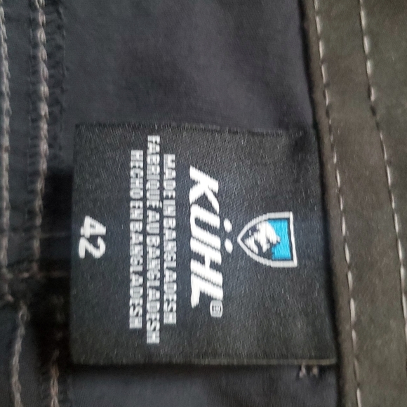 KUHL RENEGADE ROCK SHORTS. KOAL BLACK. SZ 42. UPF50+ WATER RESIST. - Picture 6 of 11